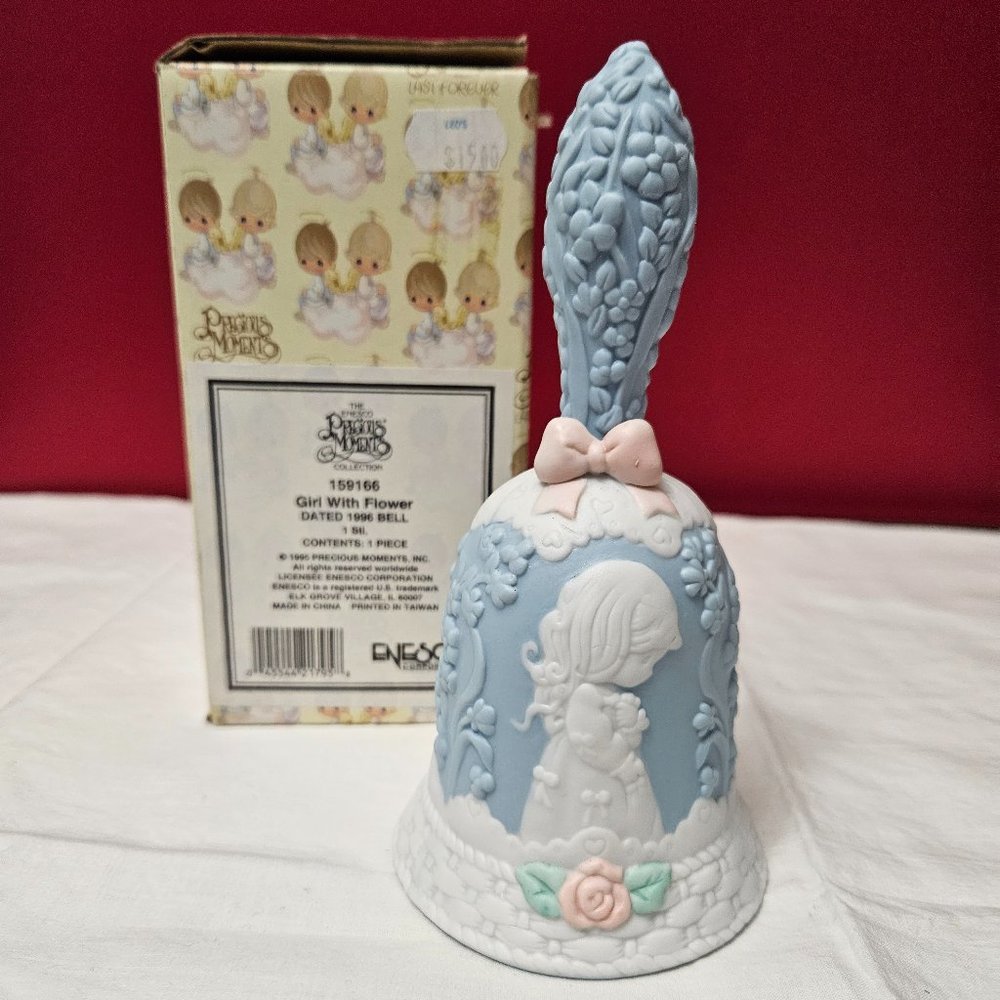 Enesco Precious Moments 1996 Easter Bell “Wait Patiently Upon the Lord” #159166